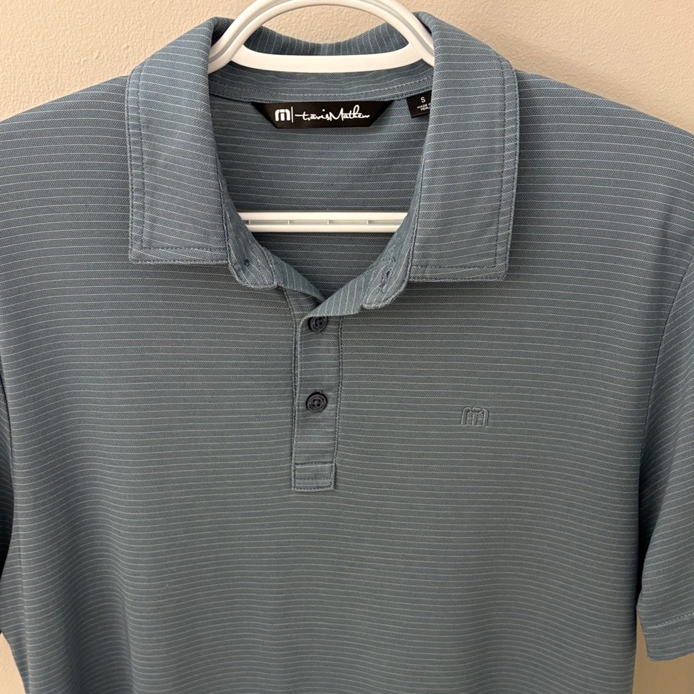 Travis Mathew Slate Blue Polo Shirt